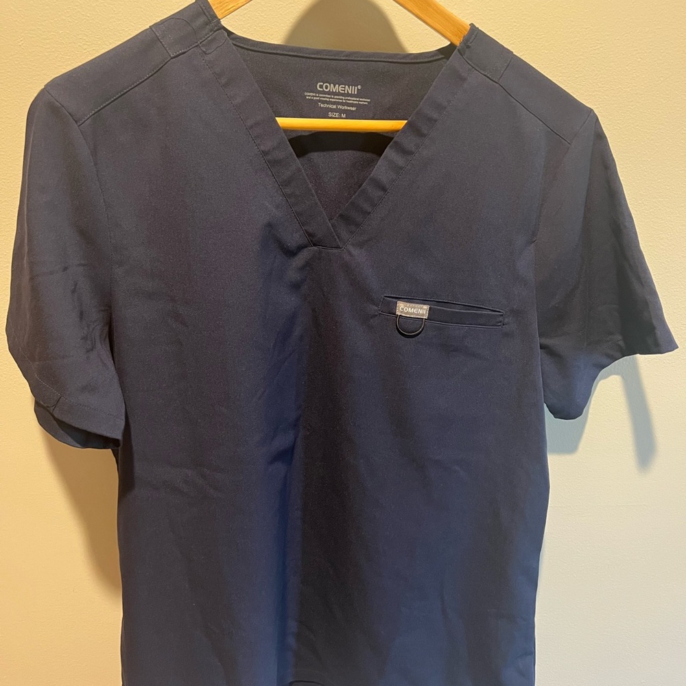 Women’s Navy Blue Scrub Top